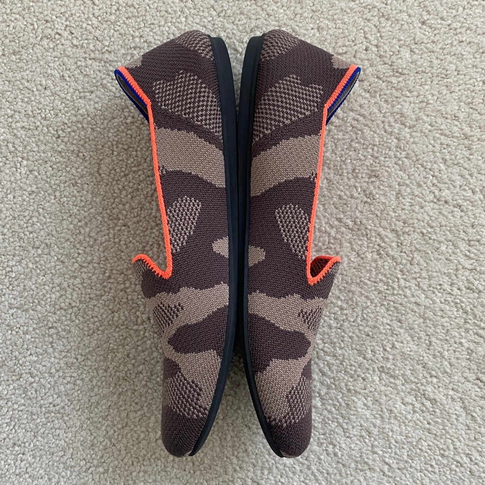 Rothy's Brown and Tan Camouflage Flats, Like New - Picture 6 of 13